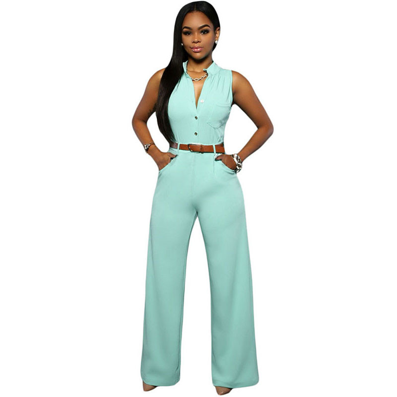 Cea mai nouă curea fără mâneci de vară, la modă, salopetă pentru femei, cu talie înaltă, cu picioare late, salopete pentru birou, pentru dama