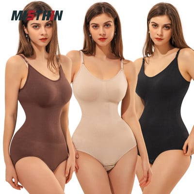 MISTHIN Body Shaper Întregul Corp Femeie Burtă Plată Push Up Corset Ridicat Lenjerie de corp Columbia Fajas Brâu Burta Tanga