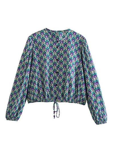 TRAF Ženski 2-dijelni kompleti hlača 2023. Nova modna majica s printom + ravne hlače Ležerni dvodijelni set, žensko odijelo