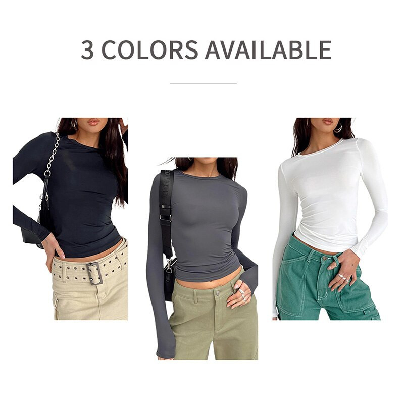 Tricouri casual cu mânecă lungă pentru femei, primăvară, toamnă, pline, pulovere, tricouri, cămăși, tricouri de bază, pentru femei