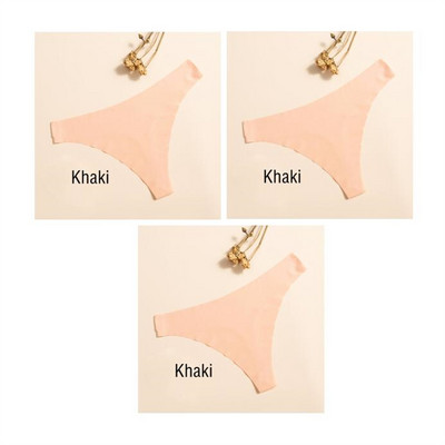 3 buc. Chiloți ultra-subțiri pentru dama G String Sexy tanga slip, fără sudură, culoare solidă, lenjerie de corp pentru femei, chiloți pentru fete, tanga de damă