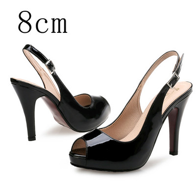 Pompe de damă cu tocuri înalte pentru femei, cu vârf deschis, rochie de petrecere cu platformă, sandale de lux, pantofi 2021, vară, toamnă, mari, plus, 43
