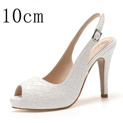 Pompe de damă cu tocuri înalte pentru femei, cu vârf deschis, rochie de petrecere cu platformă, sandale de lux, pantofi 2021, vară, toamnă, mari, plus, 43