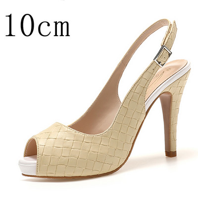 Pompe de damă cu tocuri înalte pentru femei, cu vârf deschis, rochie de petrecere cu platformă, sandale de lux, pantofi 2021, vară, toamnă, mari, plus, 43