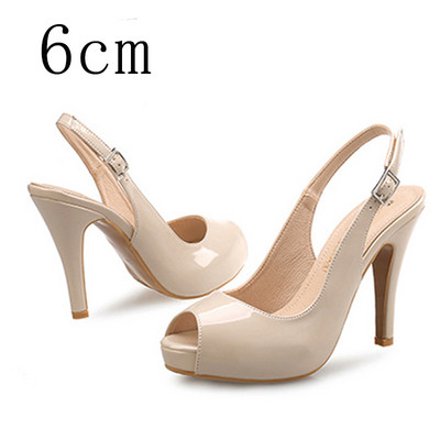 Pompe de damă cu tocuri înalte pentru femei, cu vârf deschis, rochie de petrecere cu platformă, sandale de lux, pantofi 2021, vară, toamnă, mari, plus, 43