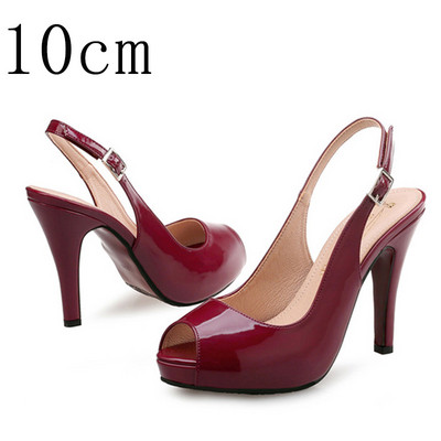 Pompe de damă cu tocuri înalte pentru femei, cu vârf deschis, rochie de petrecere cu platformă, sandale de lux, pantofi 2021, vară, toamnă, mari, plus, 43