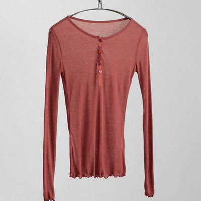 Tenké sexy klubové štíhle tričko pre ženy, tričká s dlhým rukávom, bavlnené tričká s dlhým rukávom, kórejská móda, jesenné topy, tričká, dámske tričká