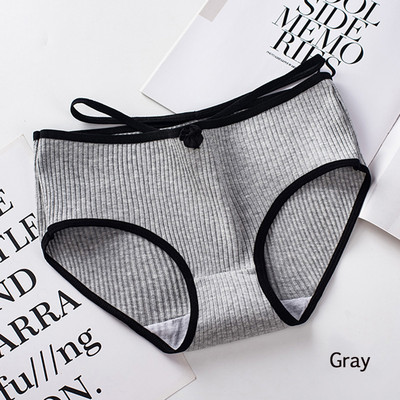 Dámske pohodlné bavlnené nohavičky s opaskom, veľkosť Plus Size, bezšvíkové, s pásom a stredne vysokým pásom.