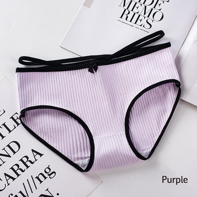 Dámske pohodlné bavlnené nohavičky s opaskom, veľkosť Plus Size, bezšvíkové, s pásom a stredne vysokým pásom.