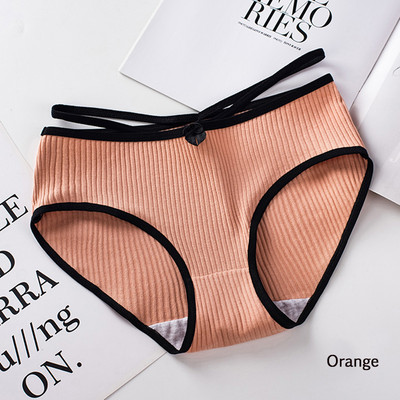 Dámske pohodlné bavlnené nohavičky s opaskom, veľkosť Plus Size, bezšvíkové, s pásom a stredne vysokým pásom.