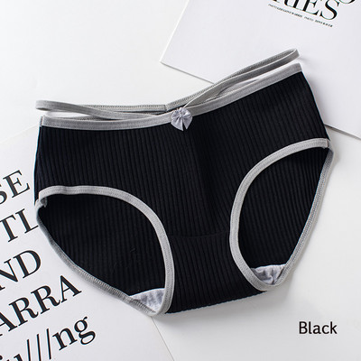 Dámske pohodlné bavlnené nohavičky s opaskom, veľkosť Plus Size, bezšvíkové, s pásom a stredne vysokým pásom.