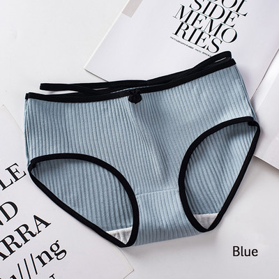 Dámske pohodlné bavlnené nohavičky s opaskom, veľkosť Plus Size, bezšvíkové, s pásom a stredne vysokým pásom.