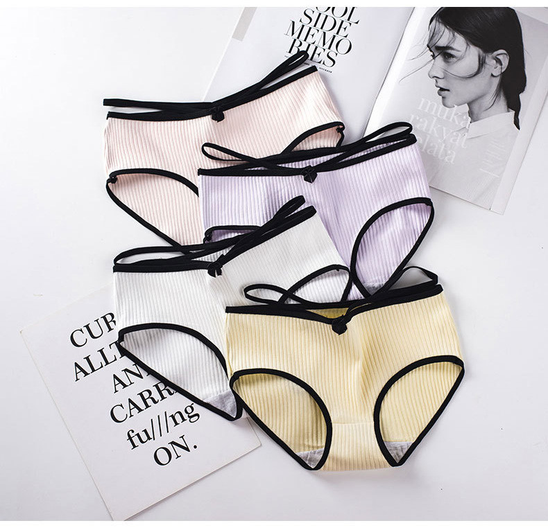 Dámske pohodlné bavlnené nohavičky s opaskom, veľkosť Plus Size, bezšvíkové, s pásom a stredne vysokým pásom.