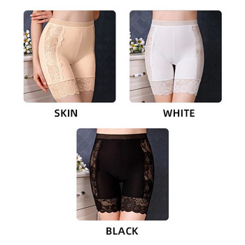 Γυναικείο κοντό παντελόνι ασφαλείας Εσώρουχα κατά της έκθεσης L XL XXL Μαύρο δέρμα Λευκό δαντέλα σέξι κορσέ
