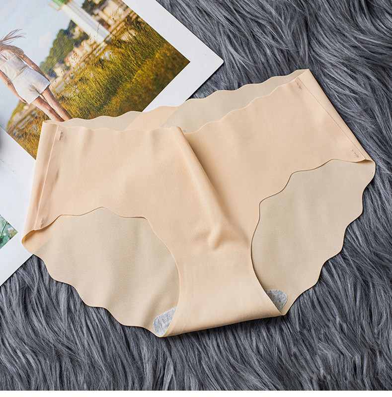 Dámske bezšvové spodné prádlo BZEL, sexy, s nízkym pásom, volánikové nohavičky, športové, priedušné, útulné, mäkké a pohodlné nohavičky