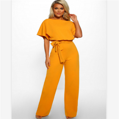 Dámsky overal AisiyiFushi, plus veľkosť, kórejský overal, sexy, ružový, body s krátkym rukávom, vysoký pás, ležérny, žena