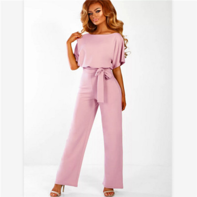 Dámsky overal AisiyiFushi, plus veľkosť, kórejský overal, sexy, ružový, body s krátkym rukávom, vysoký pás, ležérny, žena