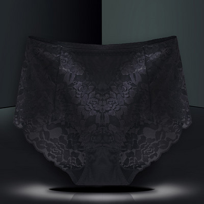 Dámske spodné prádlo so stredne vysokým pásom, sexy čipkované nohavičky, bezšvové krátke nohavičky v čisto farebných priedušných spodkoch, bezšvové dámske spodné prádlo