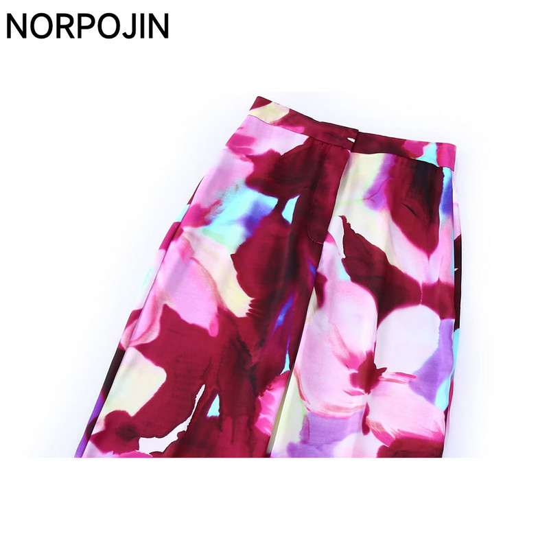 2022. Novi blejzer sa satenskom teksturom i duge hlače za žene Chic Lady 2022. Modni komplet hlača sako Y2K Top i hlače