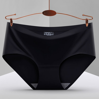 Giczi Slip Mărime Mare XXXL Chiloți Femei Lenjerie de corp fără cusături Lenjerie de lenjerie Plus Size Chiloți din mătase solidă de gheață Femei 4XL