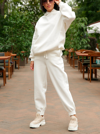 Dvodijelni set Ženska majica i hlače Žensko odijelo s kapuljačom i trenirkom Jesen Zima Trenirke za trčanje Y2K široka odjeća Ulična odjeća