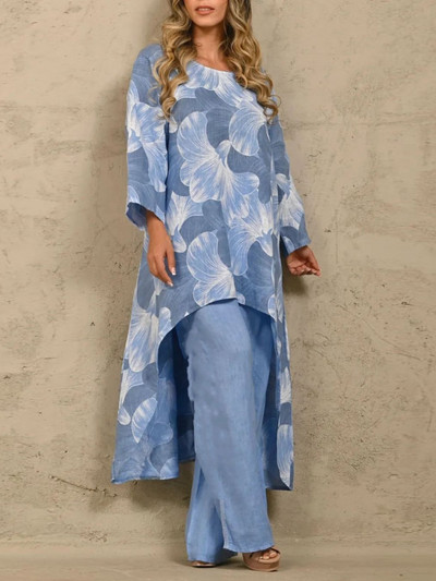 Nepravidelný elastický pás s potlačou, streetwear, jar/leto, nové, 2023, módne, 2-dielne súpravy, dámske outfity, VOĽNÉ, voľnočasové, nadrozmerné, obleky