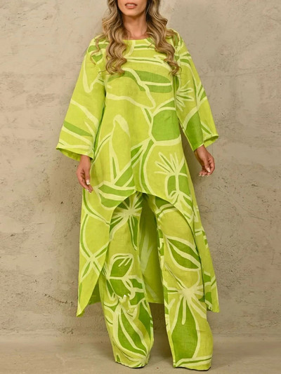 Nepravidelný elastický pás s potlačou, streetwear, jar/leto, nové, 2023, módne, 2-dielne súpravy, dámske outfity, VOĽNÉ, voľnočasové, nadrozmerné, obleky