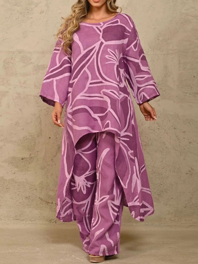 Nepravidelný elastický pás s potlačou, streetwear, jar/leto, nové, 2023, módne, 2-dielne súpravy, dámske outfity, VOĽNÉ, voľnočasové, nadrozmerné, obleky