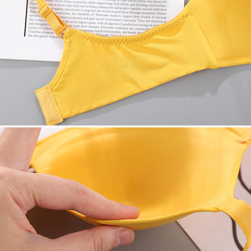 Dámske bezšvové podprsenky, sexy, bez kostic, push-up spodná bielizeň, dievčenské, študentské, priedušné, tenké, 12 farieb