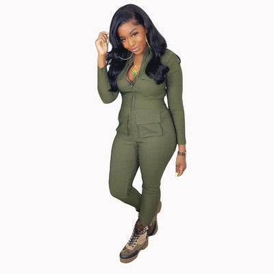 Hot Populare femei Salopetă Skinny Solid Color Salopete Doamnelor Sporty Sexy Body Mujer