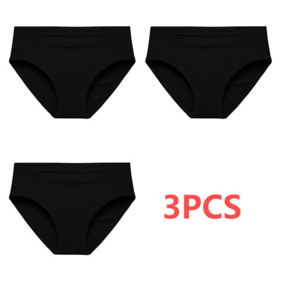 Pamučne gaćice od 3 KOM Ženske bešavne seksi gaćice srednjeg struka Basic Elasticity Briefs Intimates Mekane prozračne gaćice u 10 boja