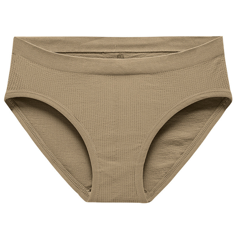 Pamučne gaćice od 3 KOM Ženske bešavne seksi gaćice srednjeg struka Basic Elasticity Briefs Intimates Mekane prozračne gaćice u 10 boja