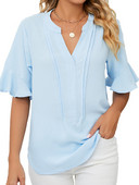 Ženske majice kratkih rukava s V izrezom