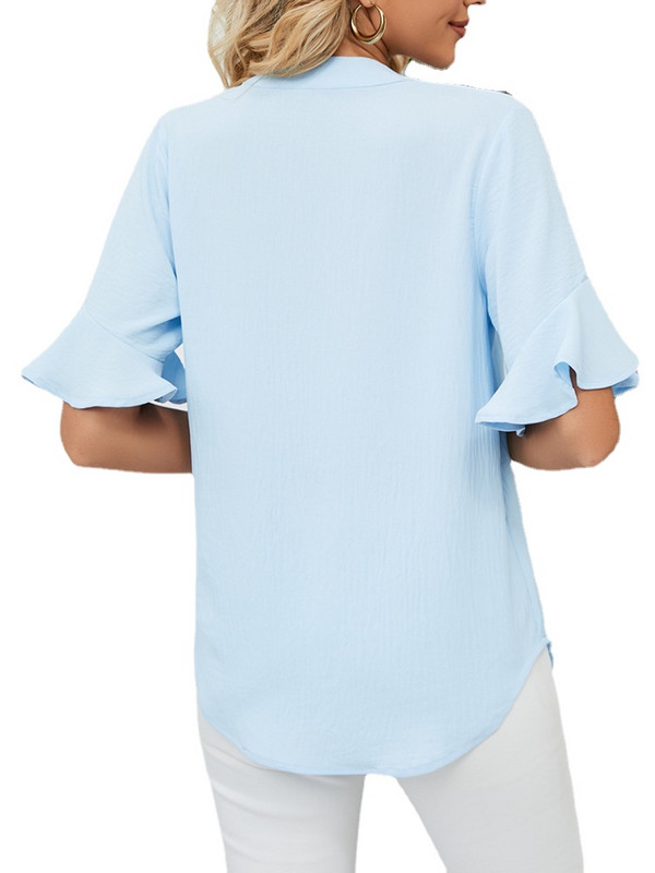 Ženske majice kratkih rukava s V izrezom