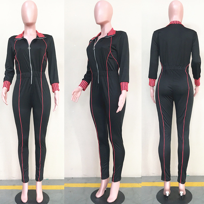 Kombinezon dugih rukava Odjevni kombinezon s prednjim patentnim zatvaračem Ženske hlače Hlače s dolčevitom i ovratnikom Kombinezon Odjeća Jednodijelni kombinezon Trenirka Ženska