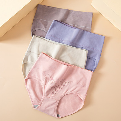 4Pcs plus veličina M-5XL gaćice Ženske pamučne donje rublje visokog struka Bešavne gaćice za djevojke Seksi žensko donje rublje koje diše
