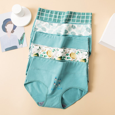 4Pcs plus veličina M-5XL gaćice Ženske pamučne donje rublje visokog struka Bešavne gaćice za djevojke Seksi žensko donje rublje koje diše