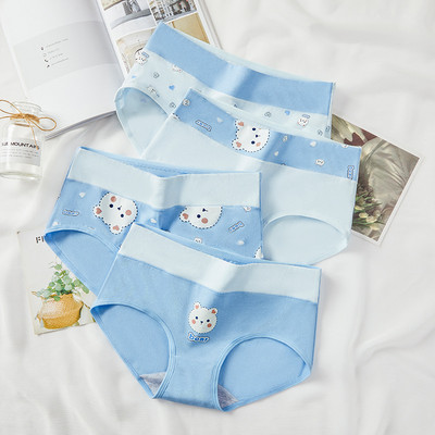 4Pcs plus veličina M-5XL gaćice Ženske pamučne donje rublje visokog struka Bešavne gaćice za djevojke Seksi žensko donje rublje koje diše