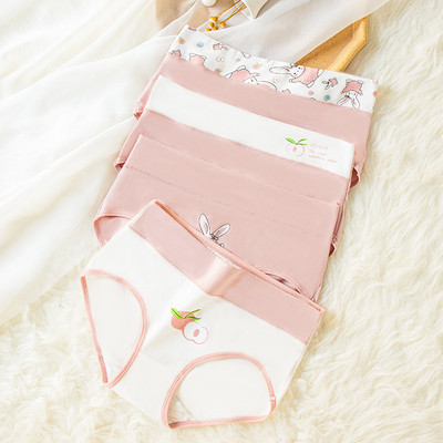 4Pcs plus veličina M-5XL gaćice Ženske pamučne donje rublje visokog struka Bešavne gaćice za djevojke Seksi žensko donje rublje koje diše