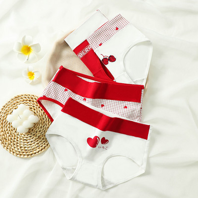 4Pcs plus veličina M-5XL gaćice Ženske pamučne donje rublje visokog struka Bešavne gaćice za djevojke Seksi žensko donje rublje koje diše