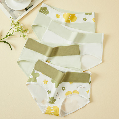 4Pcs plus veličina M-5XL gaćice Ženske pamučne donje rublje visokog struka Bešavne gaćice za djevojke Seksi žensko donje rublje koje diše