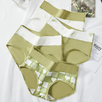 4Pcs plus veličina M-5XL gaćice Ženske pamučne donje rublje visokog struka Bešavne gaćice za djevojke Seksi žensko donje rublje koje diše