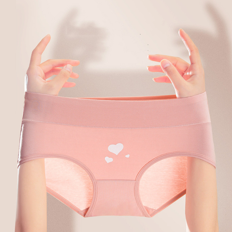4Pcs plus veličina M-5XL gaćice Ženske pamučne donje rublje visokog struka Bešavne gaćice za djevojke Seksi žensko donje rublje koje diše