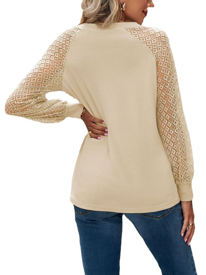 Ženske majice kratkih rukava dugih rukava s V-izrezom