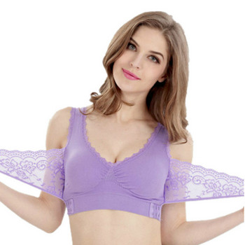 3XL Plus Size Sexy Lace Bralette Σουτιέν με αγκράφα με αγκράφα Ασύρματο Push up σουτιέν για γυναίκες Εσώρουχα ύπνου