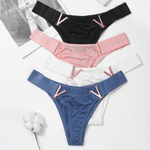 Módne sexy bezšvové dámske nohavičky s nízkym pásom, tangá v tvare V, kovové dekoračné nohavičky, bikiny, nohavičky s vysokým pásom, dámske spodné prádlo