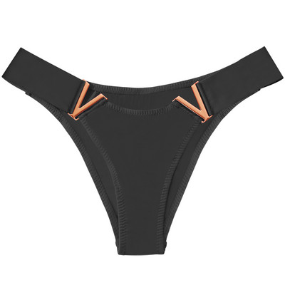 Módne sexy bezšvové dámske nohavičky s nízkym pásom, tangá v tvare V, kovové dekoračné nohavičky, bikiny, nohavičky s vysokým pásom, dámske spodné prádlo