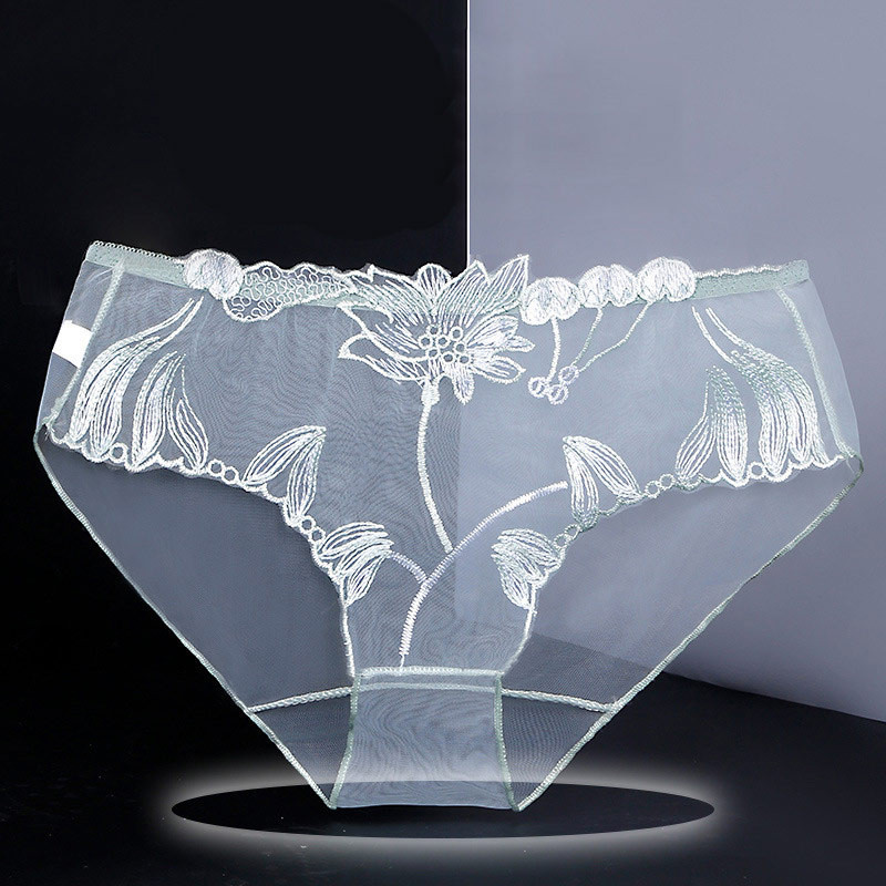 Σέξι δαντέλα διάφανα εσώρουχα από διχτυωτό κέντημα Γυναικεία εσώρουχα με κορδόνια πολύ λεπτά Γυναικεία εσώρουχα χωρίς ραφή