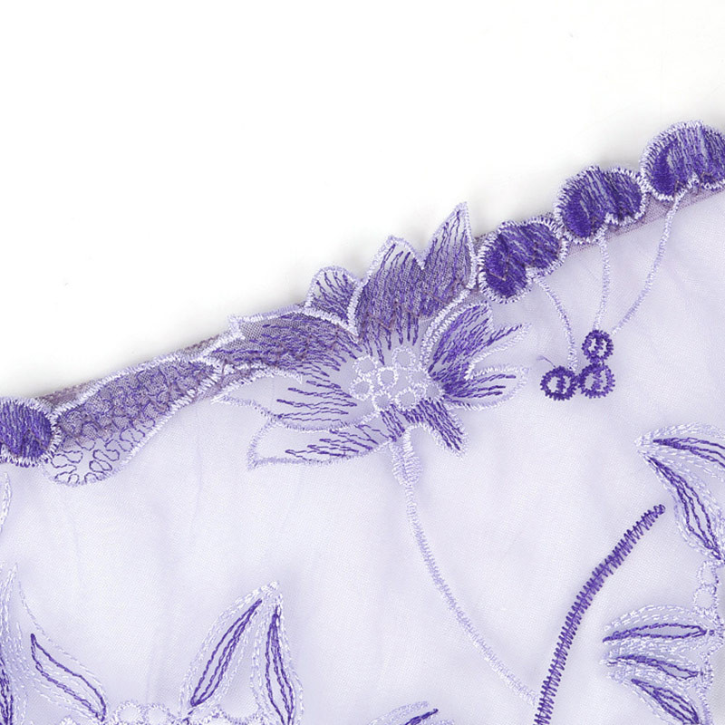 Σέξι δαντέλα διάφανα εσώρουχα από διχτυωτό κέντημα Γυναικεία εσώρουχα με κορδόνια πολύ λεπτά Γυναικεία εσώρουχα χωρίς ραφή