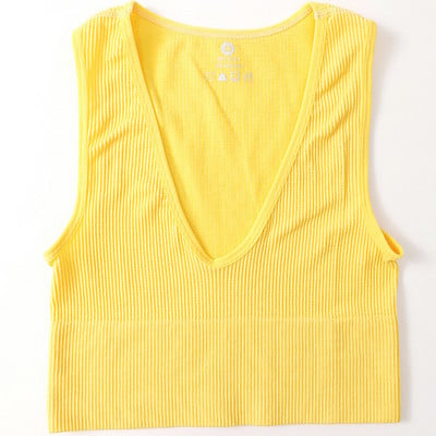 „Crop Top“ moteriški besiūliai apatiniai „Vintage Crop Top“ liemenė, moteriška, seksualus apatinis trikotažas, sportinis apyrankė „Deep V“ kaklelis, apkarpytas „Camis Camisole“